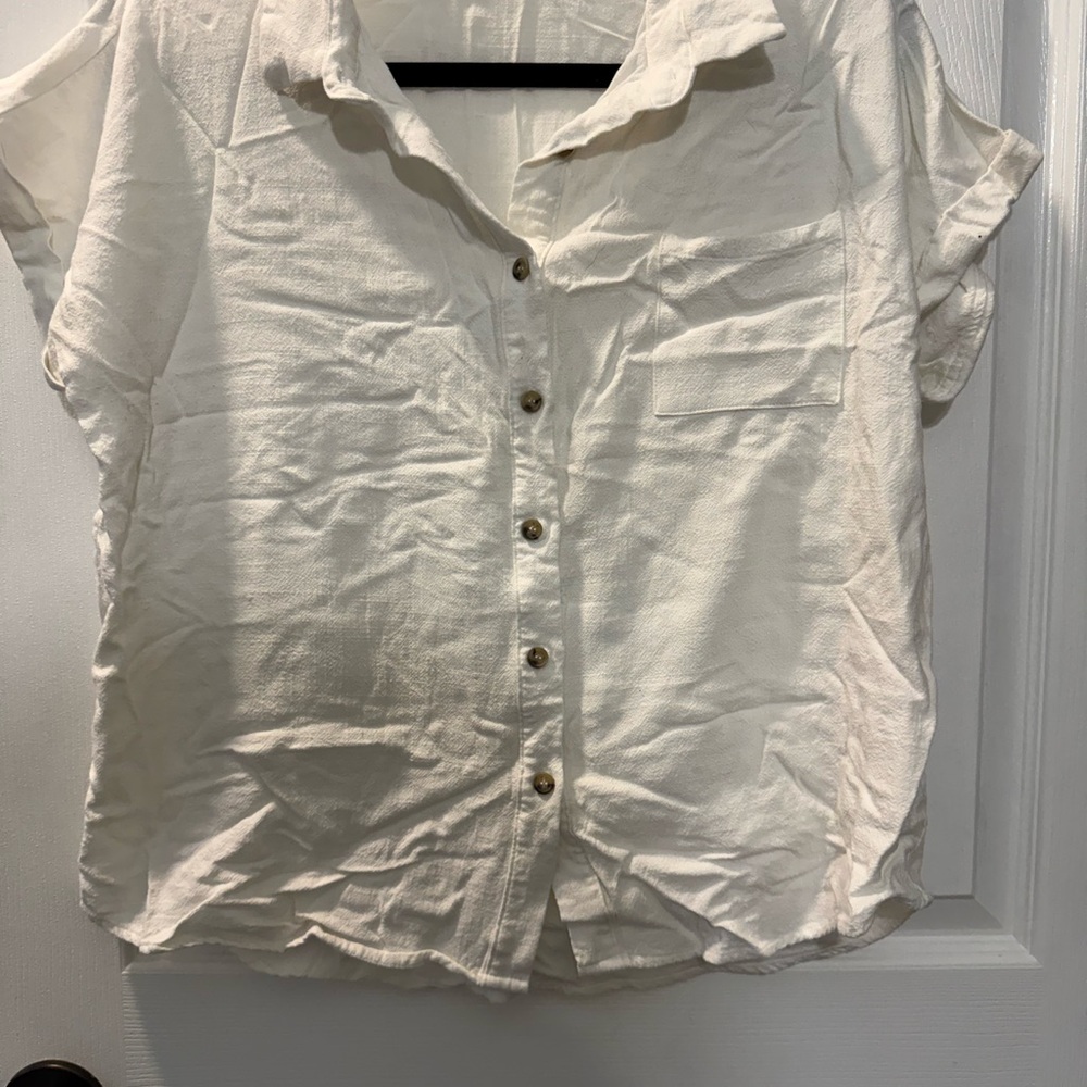 Staccato Cream Button-Down Shirt